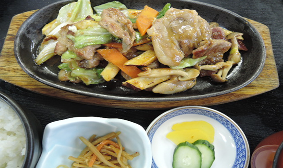 豚肉と野菜の味噌炒め定食